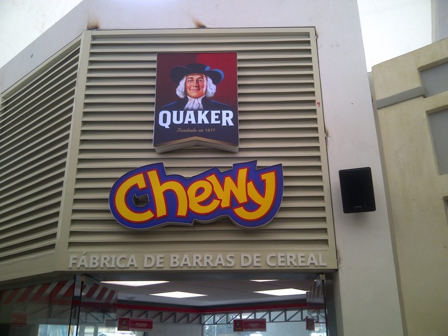 Rótulo Quaker Chewy